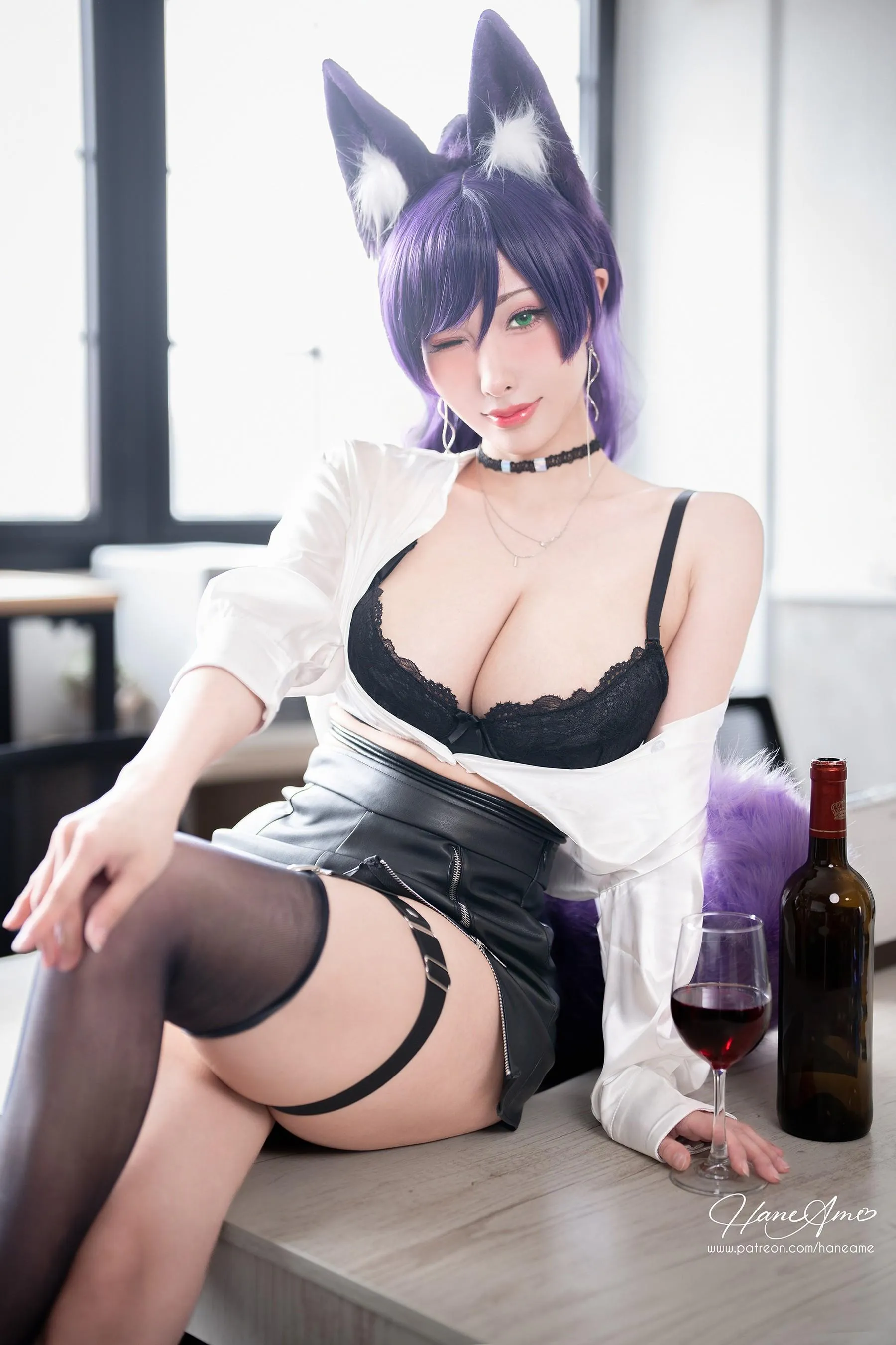 雨波_HaneAme – NO.192.2023年06月新品订阅4套视频-Seki Sexy OL Foxy [51P]插图4